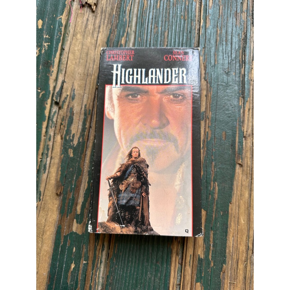 Highlander VHS 1986 Movie Christopher Lambert Sean Connery Republic Pictures
